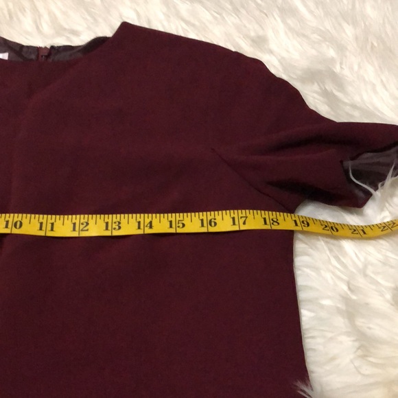 Talbots maroon short sleeve dress size 8 - Picture 2 of 7